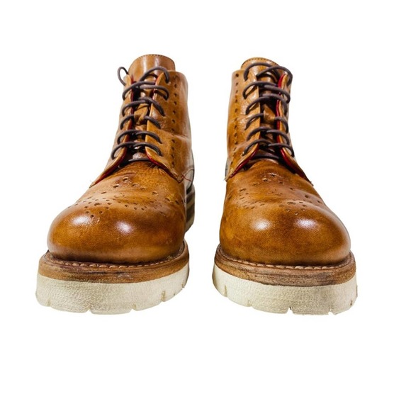 Bed Stu Quatro Brogue Ankle Bootie Boot Women size 6.5 - Picture 3 of 10